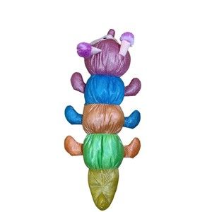Rainbow Colored Catipillar Stuffed Animal by Homerbest Soft and Cuddly
